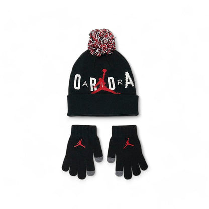 JORDAN POM BEANIE SET