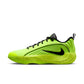 Scarpe da basket Nike Giannis Immortality 5 Barely Volt nero, vista laterale con dettagli luminosi e suola antiscivolo