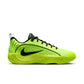 Scarpe da basket Nike Giannis Immortality 5 Barely Volt e nero, suola in gomma e dettagli colorati.
