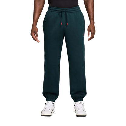 Pantaloni Jordan Brooklyn Fleece – Midnight Spruce/University Red