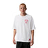 T-Shirt Jordan Brooklyn bianco University Blue IO0010-100 – vista frontale logo Jumpman oversize