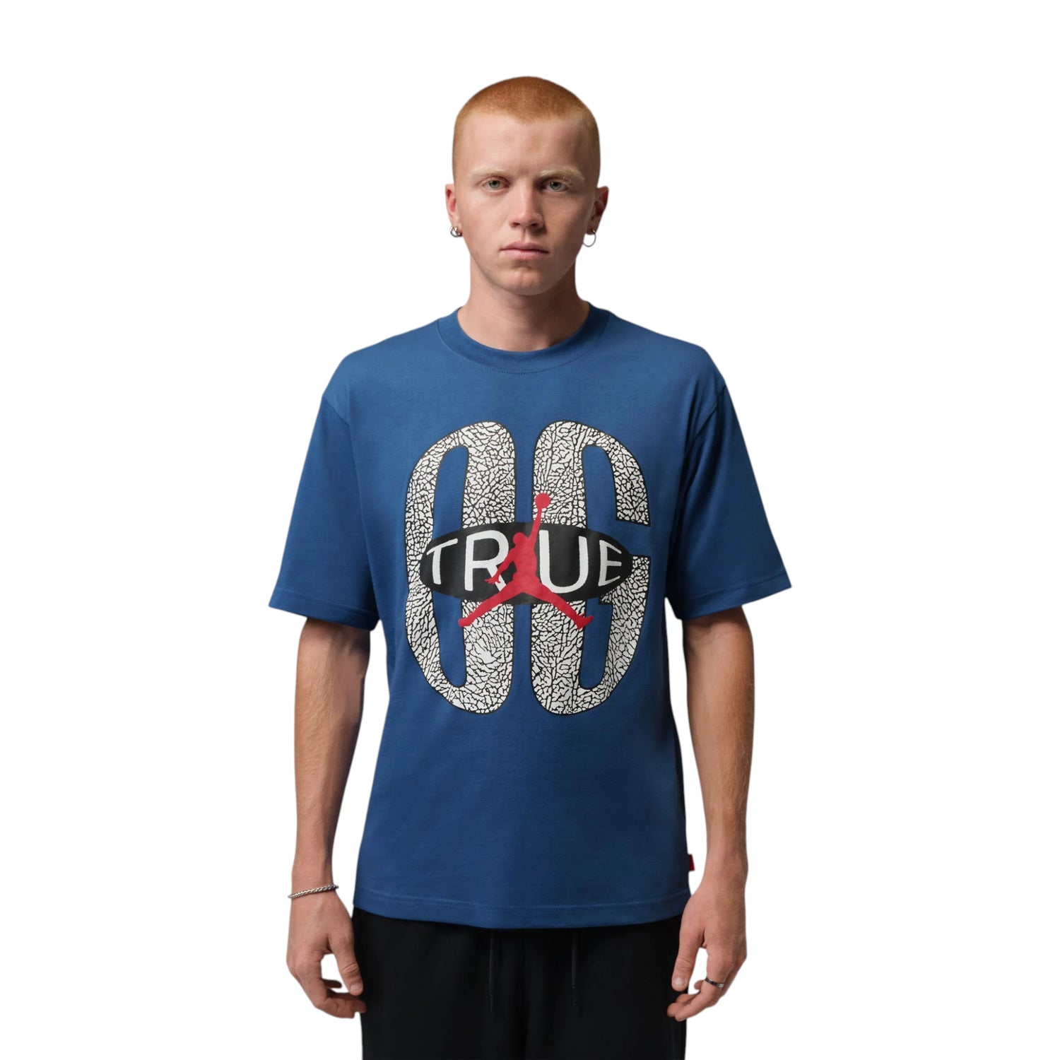 T-Shirt Jordan Brooklyn True Blue IV5202-485 – vista frontale elephant print