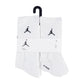 Calze da basket Jordan Essential 6 pack per bambini, morbide e comode con logo Jordan, visibili in dettaglio sulla confezione.