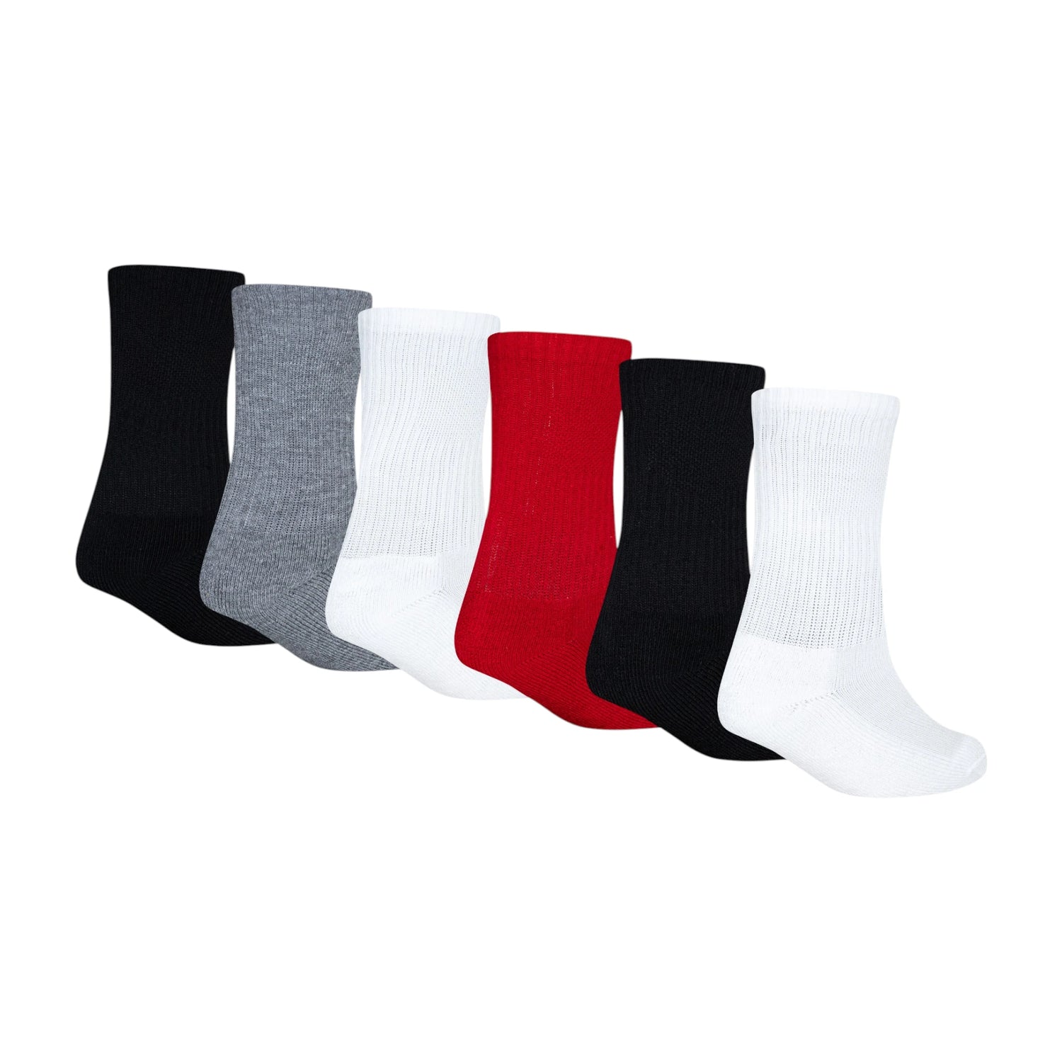 Calze da basket Jordan Essential 6-Pack per bambini, morbide e confortevoli, con logo Jordan visibile, ideali per sport e uso quotidiano.