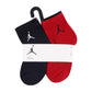 Calze da basket Jordan ankle per bambini, confezione da 6 paia, sock in cotone con logo Jordan visibile.