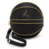 Jordan Basketball Bag MA9285-K5X nera oro – vista frontale forma pallone Jumpman dorato