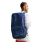 Zaino basket Nike Varsity Elite blu 32L – vista laterale tasca espandibile spallacci Air Max