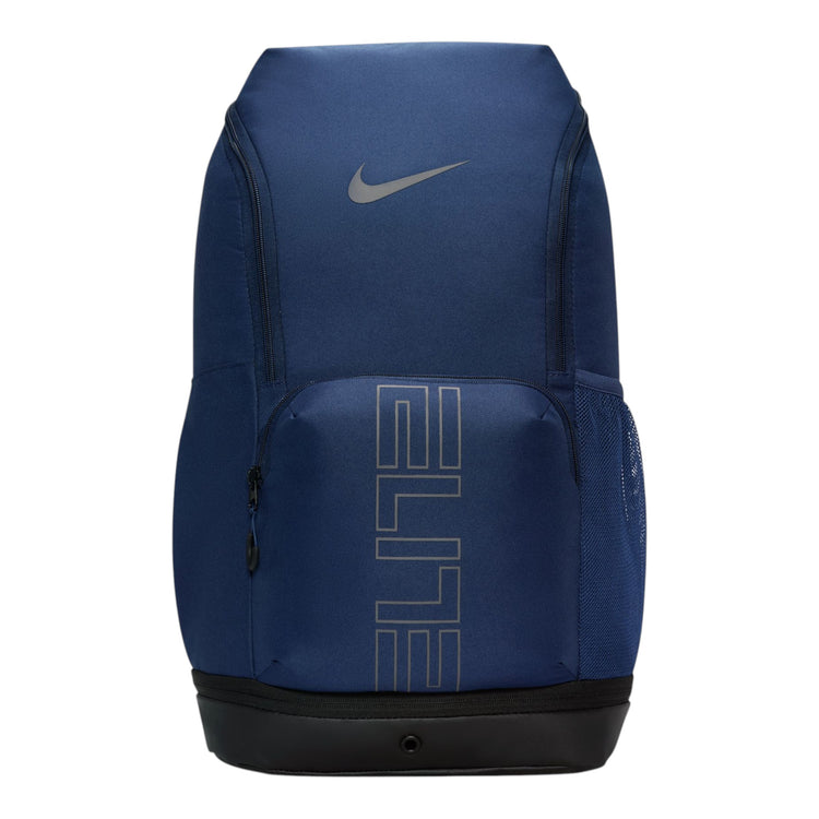 Nike Varsity Elite Backpack 32L blu Royal HM9965-410 – vista frontale scomparto principale logo Nike Swoosh