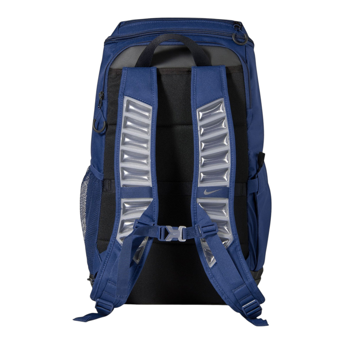 Zaino Nike Varsity Elite 32L blu – vista posteriore spallacci Air Max imbottiti