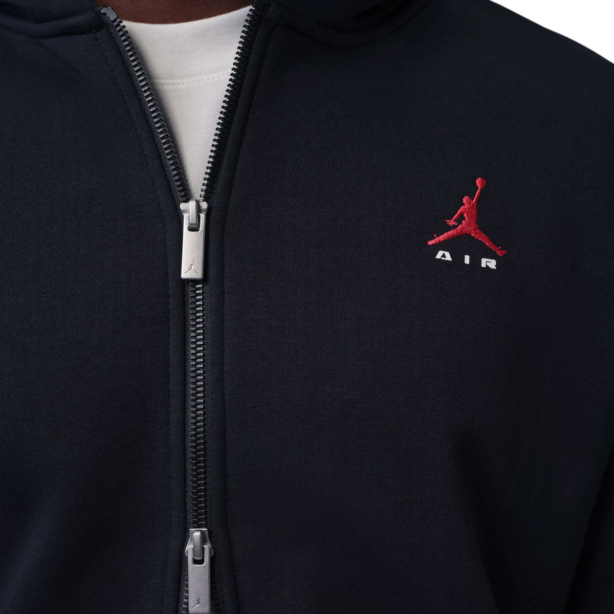 Felpa Jordan Brooklyn uomo – dettaglio zip bidirezionale tasche laterali