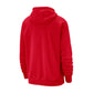 Nike NBA Chicago Bulls Club Hoodie rossa – vista posteriore cappuccio fleece