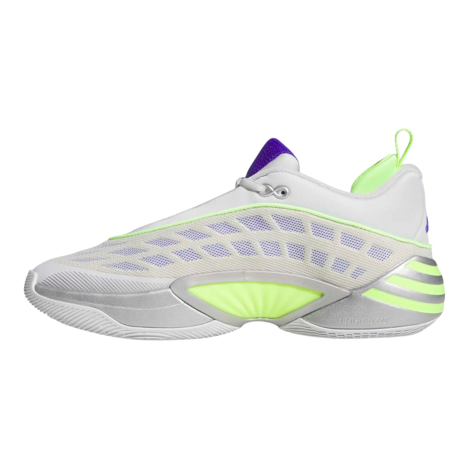 Adidas DON Issue 8 KI9286 Silver Metallic Lucid Lemon – vista laterale esterna