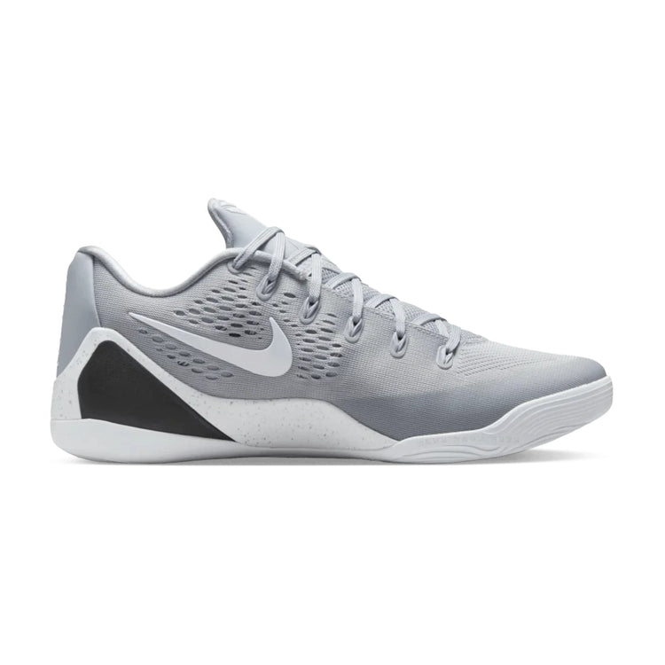 Kobe 9 Low EM Protro Wolf Grey – vista laterale interna tallone fibra di carbonio React foam1