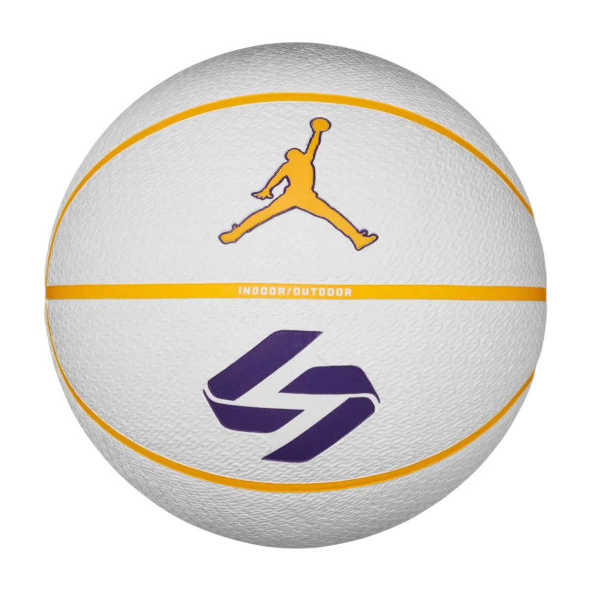 Pallone Jordan Playground 8P Luka Doncic bianco J101325217407 taglia 7 – vista frontale logo Jumpman