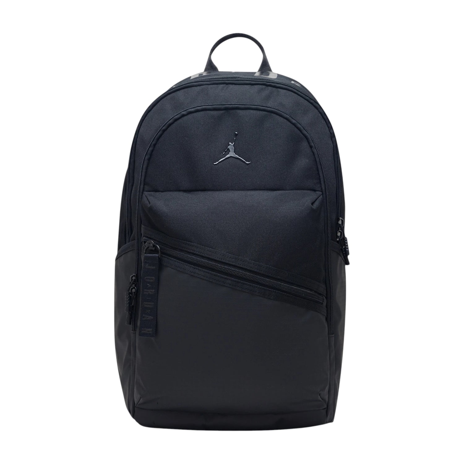 Zaino Jordan Air Patrol Backpack nero MA0924-BLK – vista frontale logo Jumpman