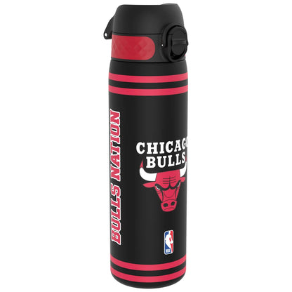 Borraccia NBA ION8 Chicago Bulls 500ml rosso nero – vista frontale logo Bulls leakproof