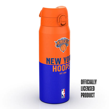 Borraccia termica NBA ION8 New York Knicks 750ml blu arancione – acciaio inox doppia parete leakproof