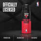 ION8 NBA Bulls borraccia termica – dettaglio coperchio flip 240° smooth flow straw powder-coat