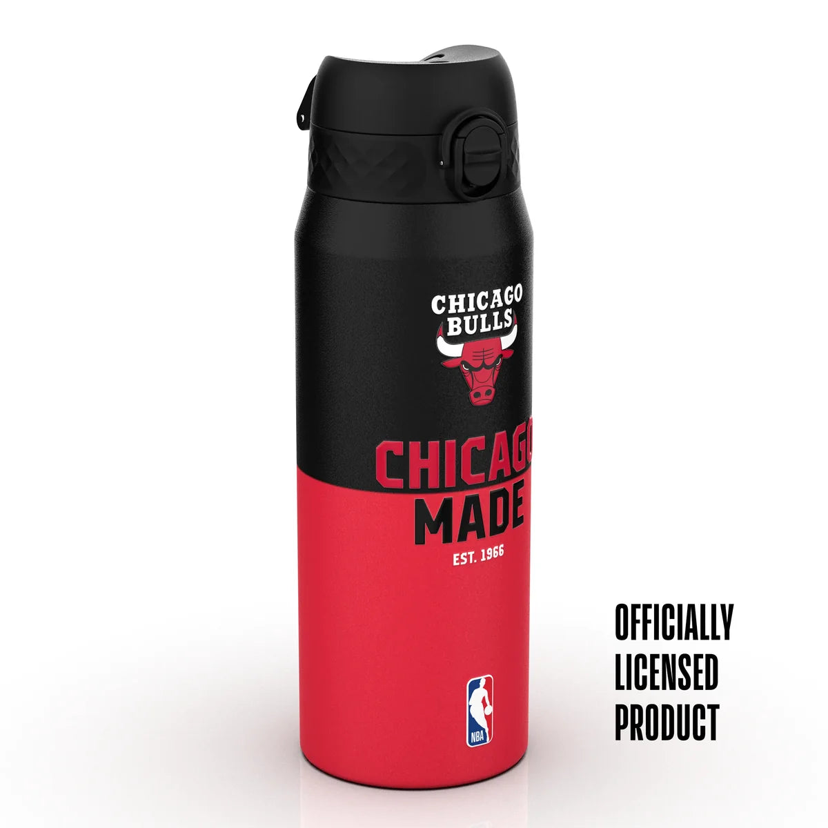 Borraccia termica NBA ION8 Chicago Bulls 750ml rosso nero – acciaio inox doppia parete leakproof