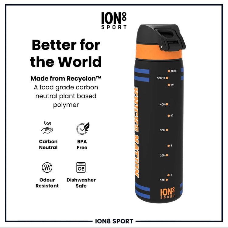Borraccia NBA ION8 Knicks 500ml – Recyclon carbon neutral BPA free slim profile