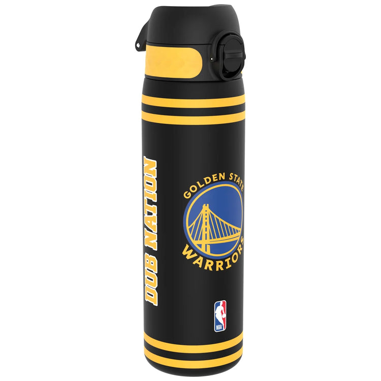 Borraccia NBA ION8 Golden State Warriors 500ml blu giallo – vista frontale logo Warriors leakproof