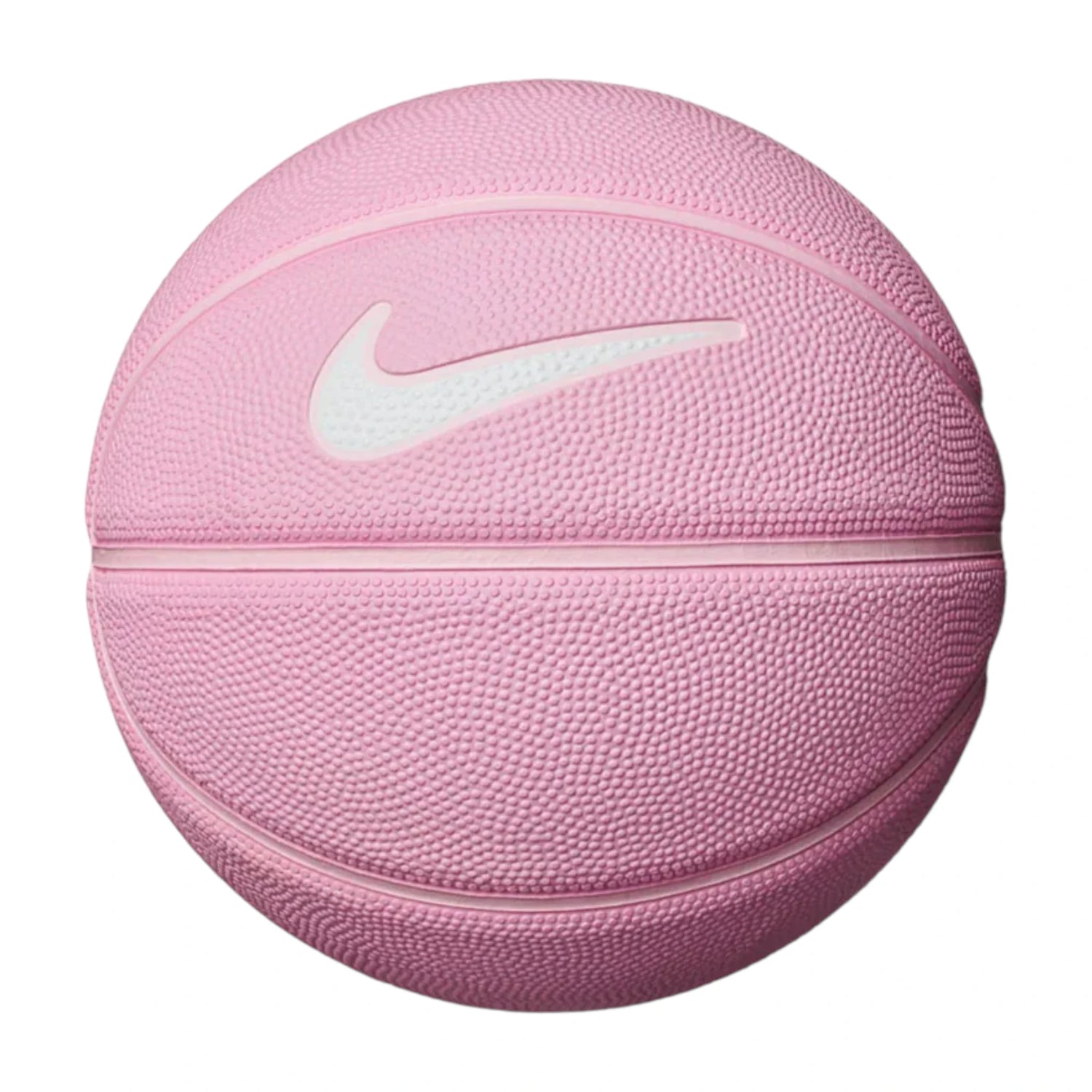 Palla da basket Nike Skill Ball dimensione 3, palla da basket OPTION, visibile in primo piano con dettagli in gomma e logo Nike.