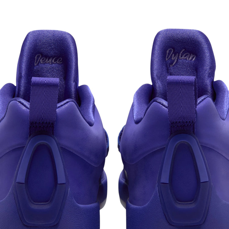 Scarpe basket Jordan Tatum 5 Sunrise – vista posteriore tab sul tallone tomaia in mesh e pelle sintetica 🏀