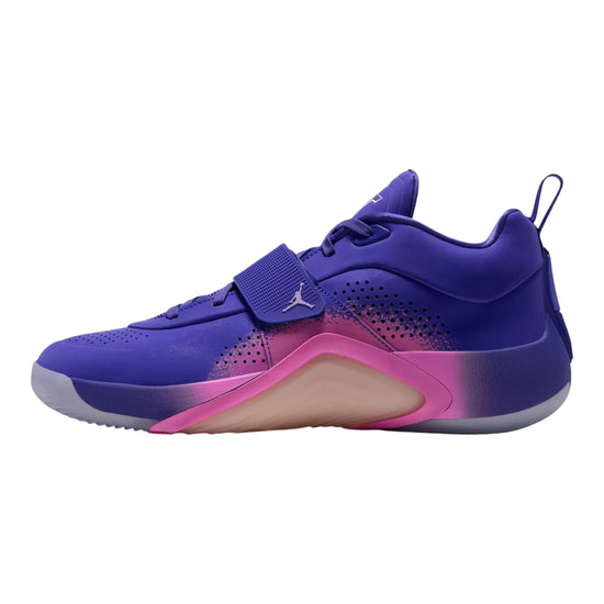 Scarpa da basket Jordan Tatum 5 Sunrise IO1746-401 – vista laterale colorway Bright Concord Urban Lilac China Rose Bright Mango
