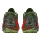 Nike Ja 4 Zombie Halloween IO7939-300 – vista tallone upper distressed Oil Green Bright Crimson Swoosh
