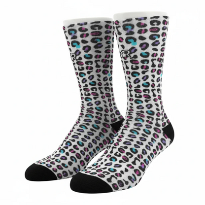 Calze da basket Rookie Basketball Crazy Socks visibili su manichino, dettagli colorati e design sportivo e originale