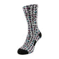 Calze da basket Rookie Basketball Crazy Socks su manichino, dettagli colorati e design sportivo, prodotto di alta qualità.