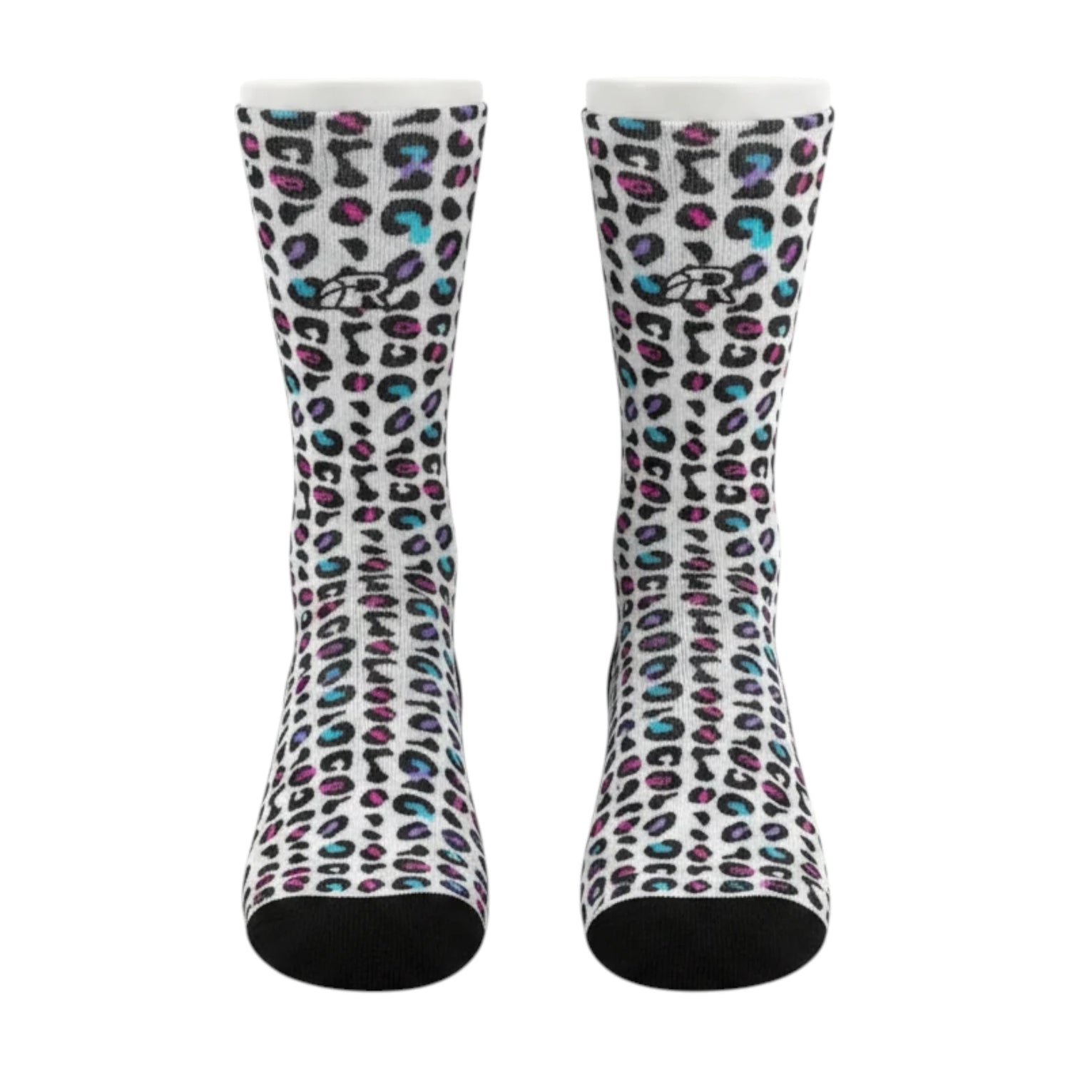 Calze da basket Rookie Basketball Crazy Socks su manichino, design colorato e sportivo, ideali per appassionati di pallacanestro.