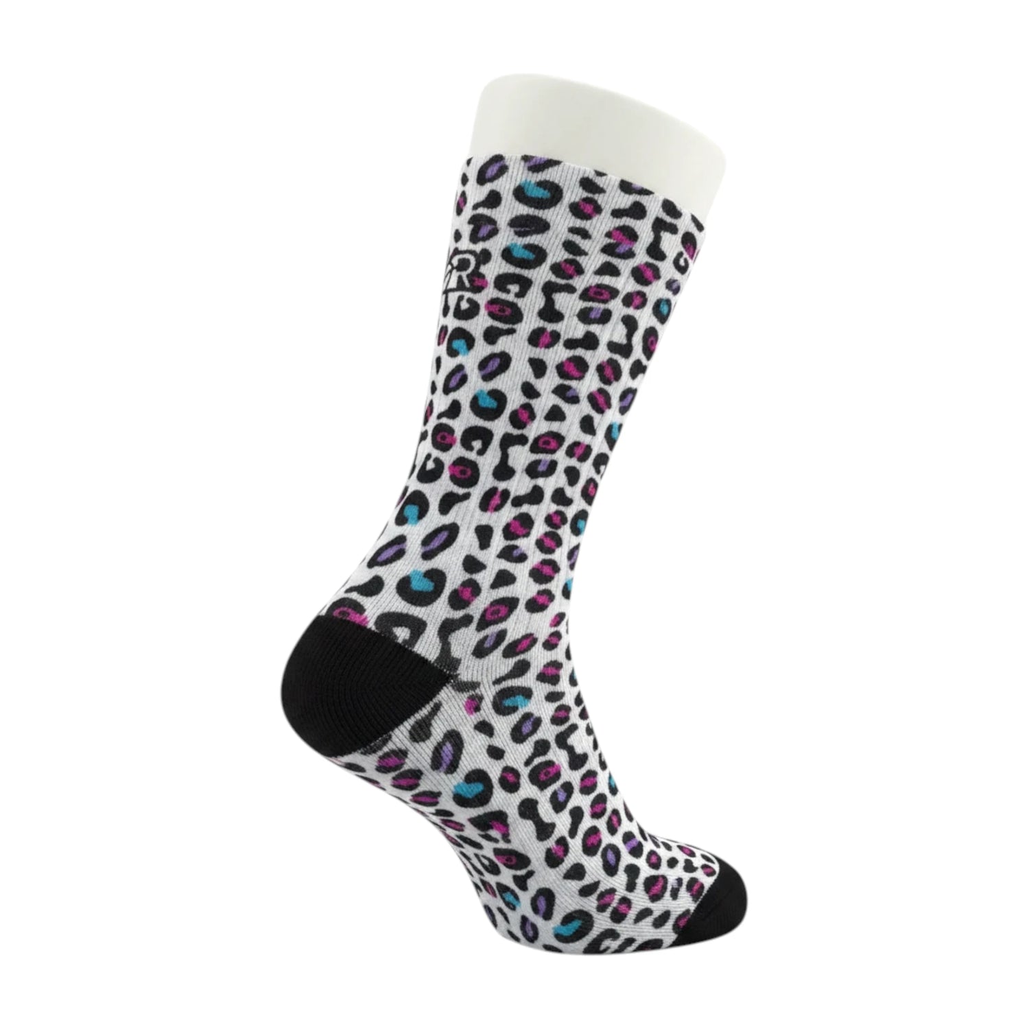 Calze da basket Rookie Basketball Crazy Socks su manichino, design colorato e sportivo, ideali per appassionati di pallacanestro.