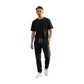 Pantaloni lunghi in cotone nero ROOKIE BASKETBALL, modello Rookie Cotton Long Pant, visibile con dettagli e vestibilità comoda.