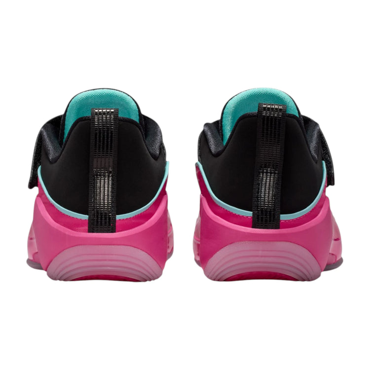 Jordan Luka 5 PS Laser Fuchsia – vista posteriore tallone Bleached Turquoise