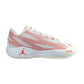 Luka 77 V2 White Picante Red Swan – vista laterale low-top outdoor basket