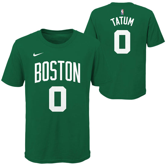 Maglietta T-shirt Celtics N&N Tatum per bambini di Outerstuff, con logo e design sportivo in tessuto morbido.