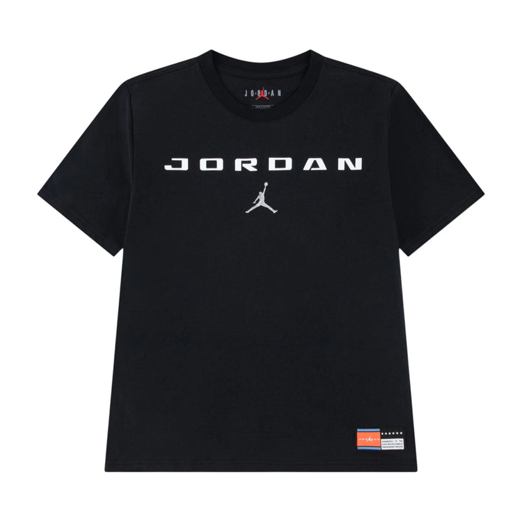 T-Shirt Jordan JDB Brooklyn GFX Kids nera 95G110-023 – vista frontale grafica Brooklyn