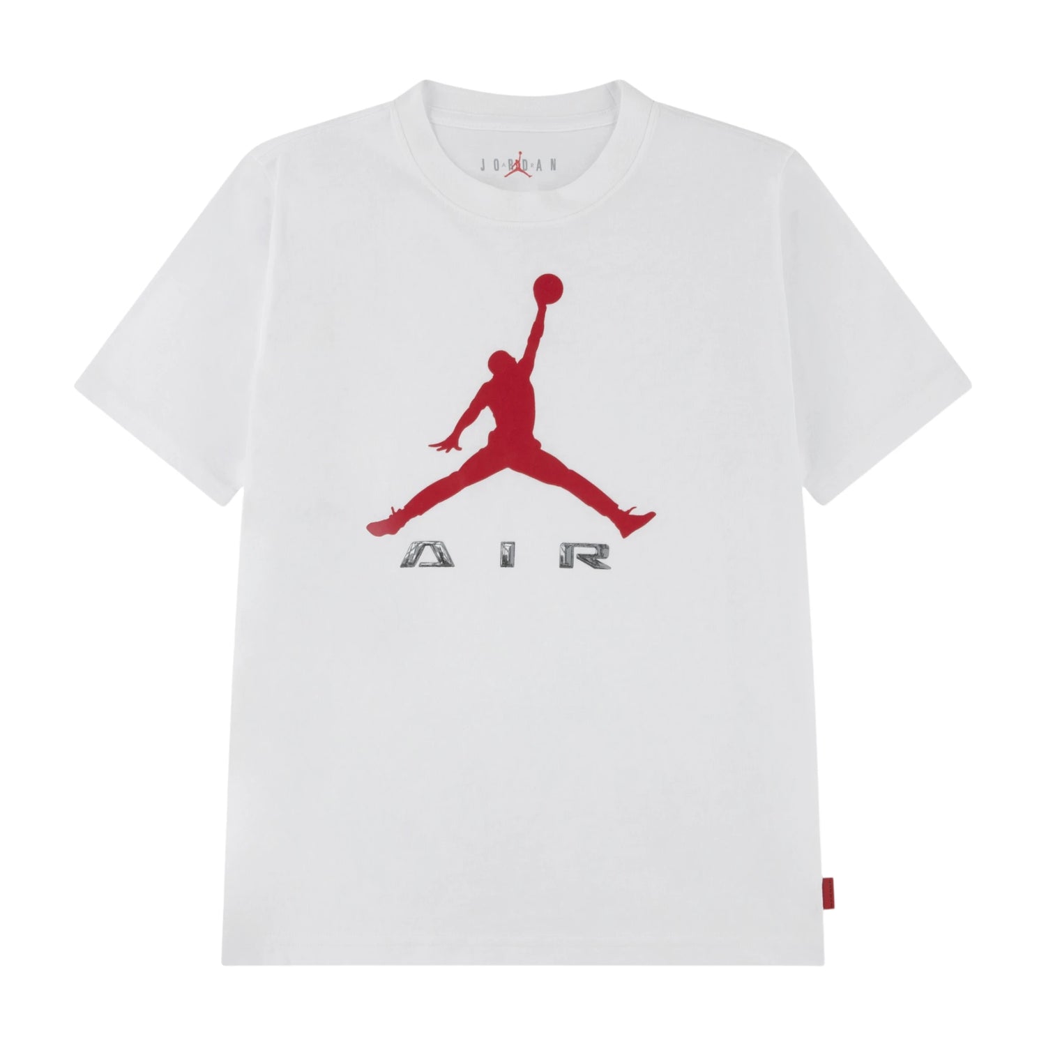 T-Shirt Jordan MJ Brooklyn GFX Kids bianca 95G020-010 – vista frontale grafica MJ