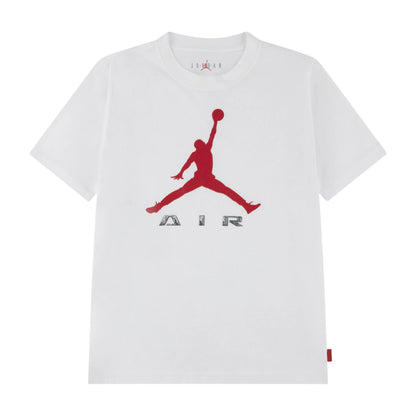 T-Shirt Jordan MJ Brooklyn GFX Kids bianca 95G020-010 – vista frontale grafica MJ