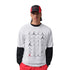 T-Shirt Jordan Jumpman Tee bianca IO0123-100 – vista frontale griglia Jumpman sketch accento rosso