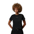 T-Shirt Jordan Donna nera IM7138-010 – vista frontale logo Jumpman minimalista