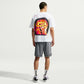 T-shirt Nike basket bianca uomo – vista posteriore fit leggermente cascante