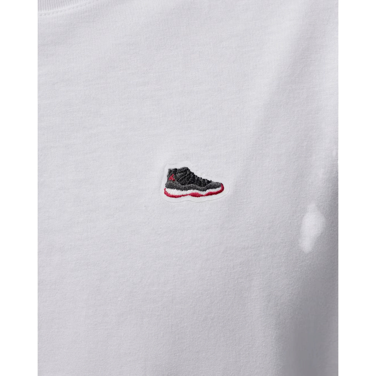Maglietta Jordan AJ11 uomo bianca – dettaglio della grafica d&
