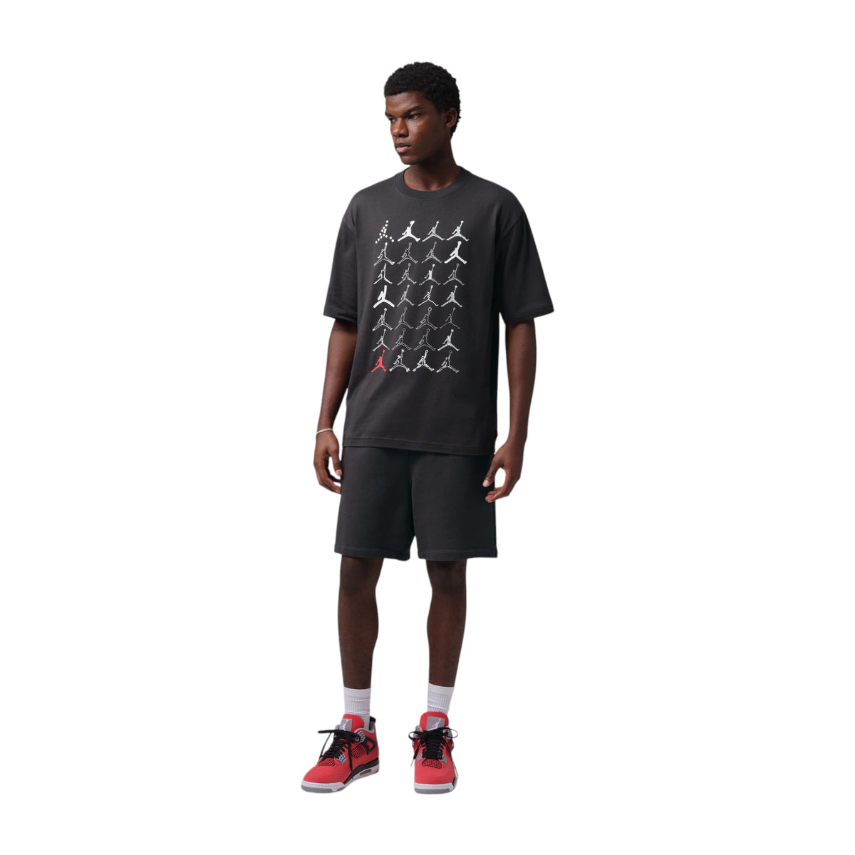Jordan Jumpman Tee IO0123-045 – indossata uomo streetwear basket