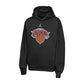 Jordan NBA Kids Knicks nera hoodie – logo New York Knicks arancione blu diamante