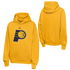 Felpa Jordan NBA Kids Indiana Pacers gialla NBUM PCR – vista frontale logo Pacers HD Jumpman