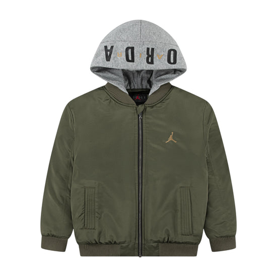 JORDAN BIG LOGO HOODED BOMBER KIDS