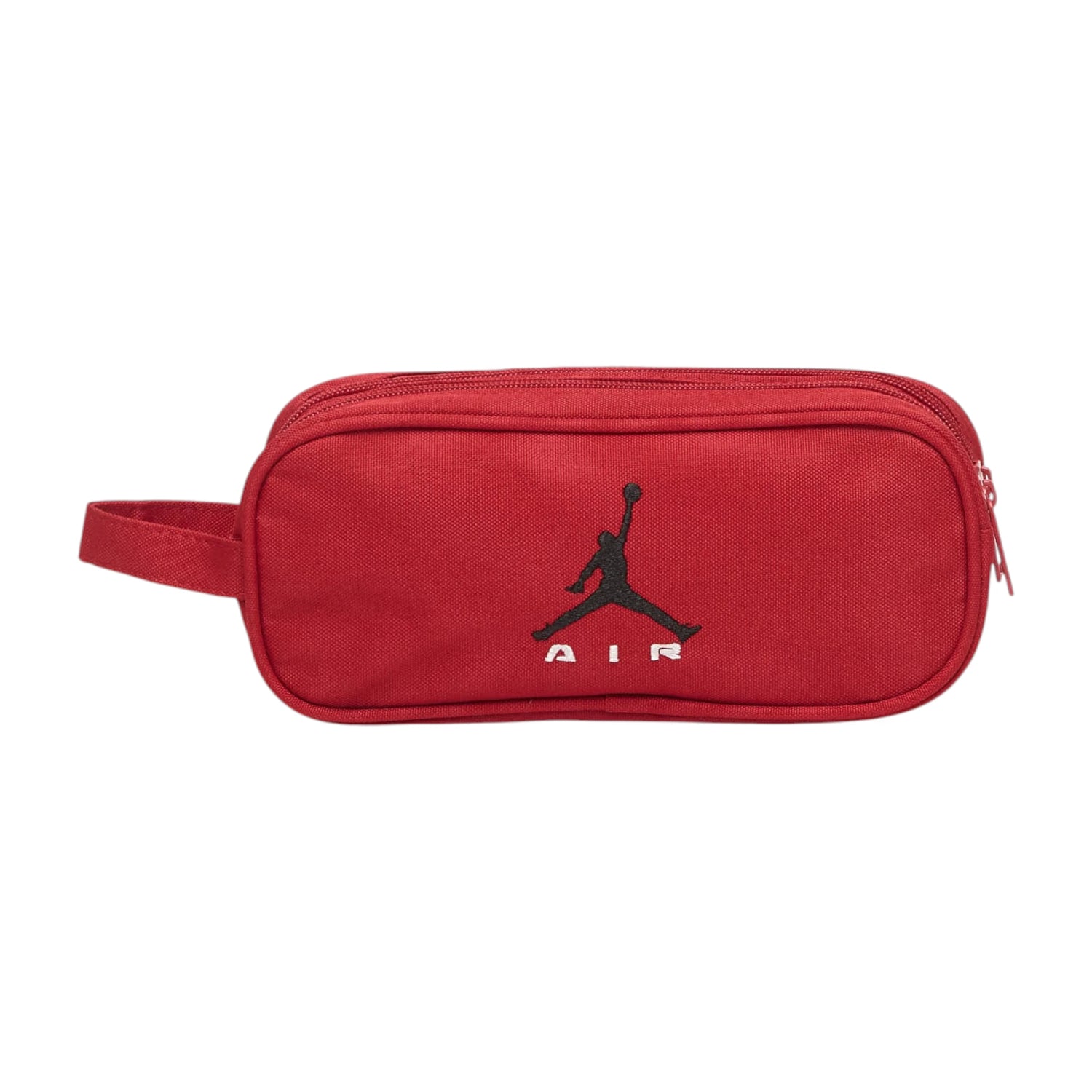 Astuccio Jordan Air Pencil Case Gym Red 9A9221-R78 – vista frontale logo ricamato