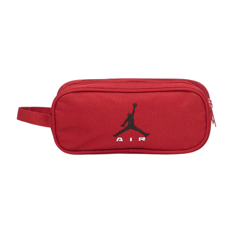 Astuccio Jordan Air Pencil Case Gym Red 9A9221-R78 – vista frontale logo ricamato